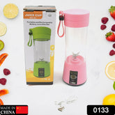 Multi-Purpose Portable USB Electric Juicer and power bank 6-Blades, Protein Shaker, Blender Mixer Cup (380 ML)